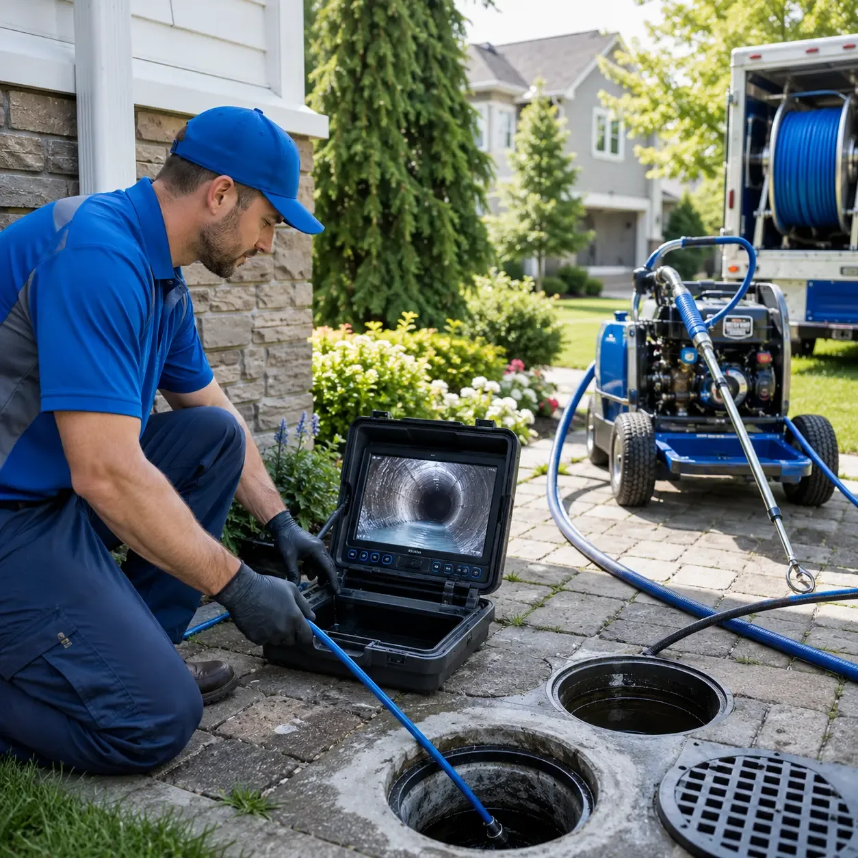 Outdoor drain cleaning professionals serving West Point, GA